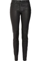 Dolce & Gabbana Stretch-leather Skinny Pants