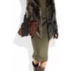 Donna Karan New York Doublelayered Jersey and Chiffon Dress in Green (moss) - Lyst