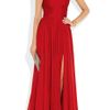 Halston Heritage Oneshoulder Silkchiffon Gown in Red (scarlet) - Lyst