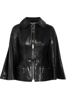 Junya Watanabe Trapeze-sleeved Leather Jacket - Lyst