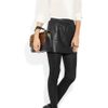 Maje Jalouse Leather Mini Skirt in Black - Lyst