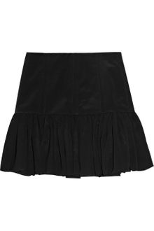 Maje Ruffled Crepe Mini Skirt - Lyst