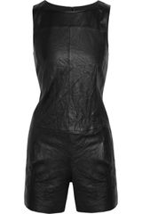 Theory Jenma Leather Playsuit