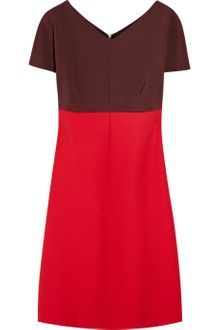 Victoria Beckham Paneled Stretch-jersey and Wool Dress - Lyst