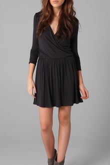 Three Dots Wrap Dress - Lyst