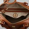 Tory Burch Saffiano Robinson Satchel in Brown - Lyst
