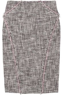 Zac Posen Silk-blend Tweed Pencil Skirt - Lyst