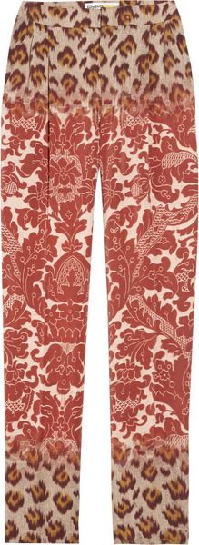  Printed Silk-damask Pants 