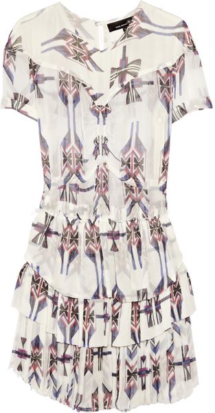 Isabel Marant Printed Silk Dress - Lyst