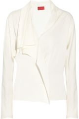 Lanvin Draped Satin-twill Blouse