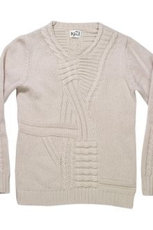 Reiss Cable V-neck Knit - Lyst