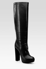 B Brian Atwood Pheonicia Leather Knee-high Platform Boots