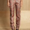 J.w. Anderson J.w. Anderson Womens Paisley Cigarette Trouser in Orange - Lyst