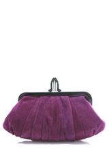 Christian Louboutin Suede Loubi Croissant Clutch