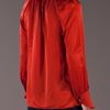Derek Lam Long Sleeve Blouse in Red - Lyst