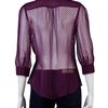 Halston Heritage Polka Dot Blouse in Purple (black) - Lyst