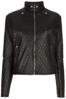 Mm6 X Opening Ceremony Quilted Leather Jacket - Lyst