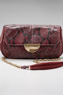 Nina Ricci Liane Fold-over Python Satchel - Lyst