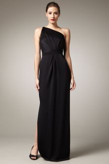 Pamella Roland One-shoulder Crepe Gown - Lyst