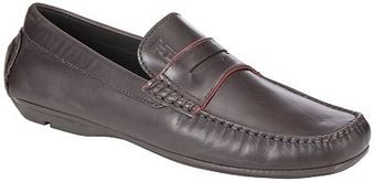 Tommy Hilfiger Carl 1a Leather Driver Loafers Dark Brown - Lyst