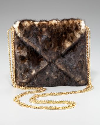 VBH Origami Leopard-print Mink Envelope Bag - Lyst
