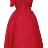 Prabal Gurung Draped Silkfaille Dress in Red - Lyst