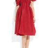 Prabal Gurung Draped Silkfaille Dress in Red - Lyst