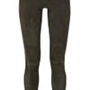 Current/elliott The Pull Up Suede Leggings in Gray - Lyst