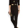 Yves Saint Laurent Maggy Metallic Leather Wedges in Gold - Lyst