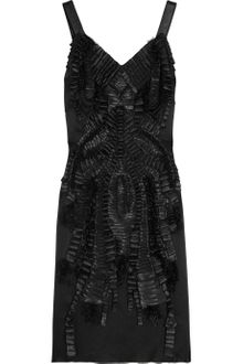 Alberta Ferretti Ribbon-embellished Silk Dress - Lyst