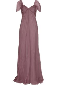 Alberta Ferretti Silk-chiffon Gown - Lyst