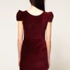 Eleven Paris Velvet Zip Dress in Red (vampire) - Lyst
