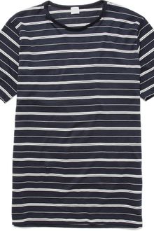 Sunspel Striped Cotton T-shirt - Lyst
