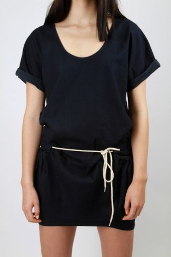  Pocketed Dress - Indigo 