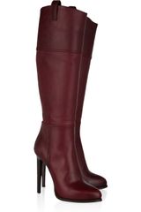 Emilio Pucci Leather Knee Boots