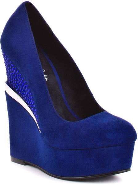 Michael Antonio Studio Arizona  Blue Suede in Blue - Lyst