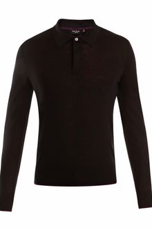 Paul Smith Merino Wool Polo Collar Sweater - Lyst