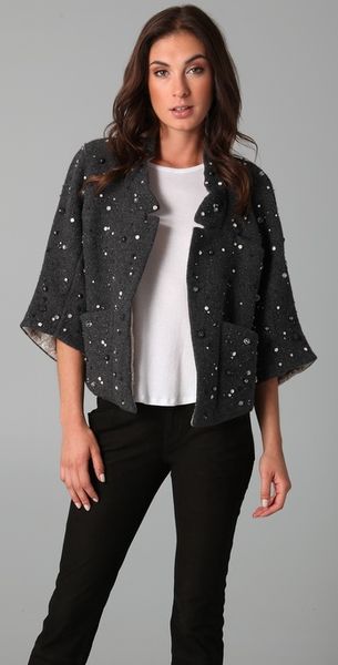Theyskens' Theory Flemi Beaded Jacket - Lyst
