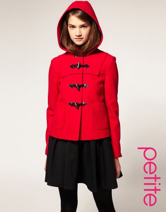 ASOS Collection Asos Petite Short Wool Duffle Coat - Lyst