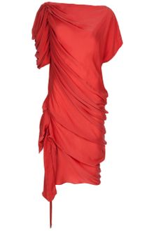 Lanvin Draped Dress - Lyst