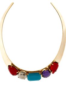 ASOS Collection Asos Gem Torque Necklace - Lyst
