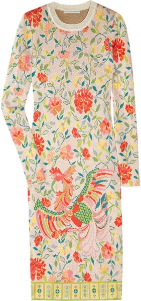  White Dynasty Woven Intarsia Dress 
