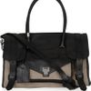 Proenza Schouler Medium Ps1 Travel Leather and Felt Tote in Black - Lyst