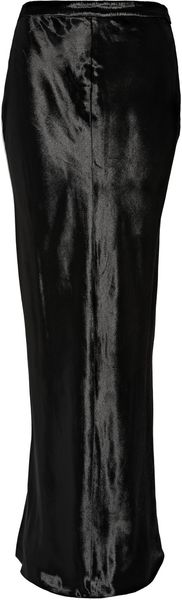  Panne-velvet Maxi Skirt 