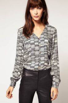 Selected /femme Selected Printed Blouse - Lyst