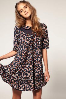 ASOS Collection Asos Mini Dress with Flower Print - Lyst