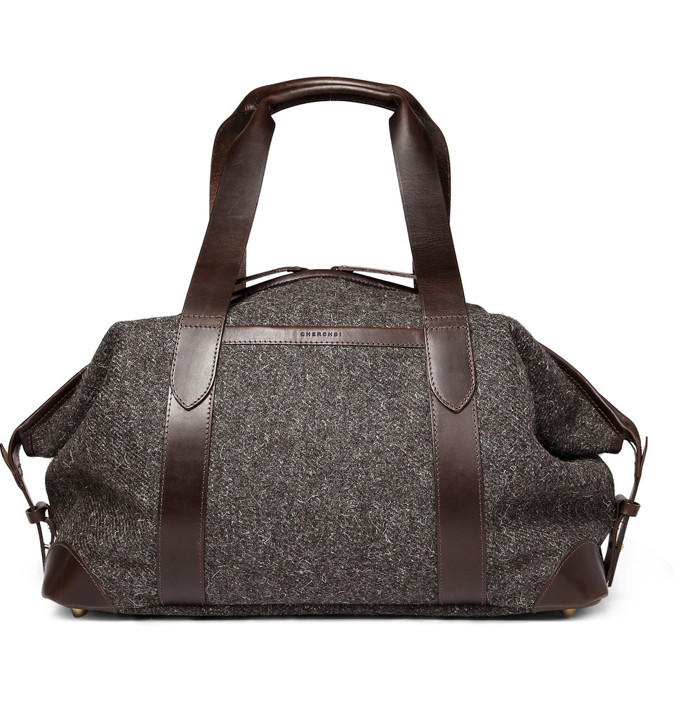 grey holdall bag