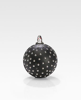 Christian Louboutin Eden Studded Ball Clutch - Lyst