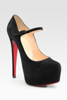 Christian Louboutin Lady Daf Suede Platform Pumps - Lyst