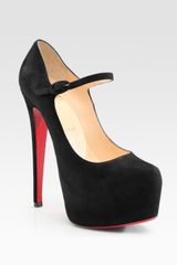 Christian Louboutin Lady Daf Suede Platform Pumps